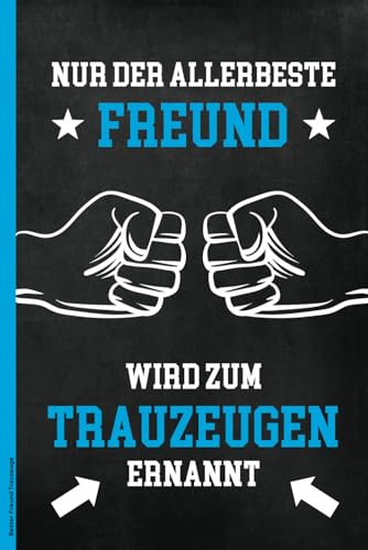Bester Freund Trauzeuge: Geschenk Trauzeuge Dankeschön für Freundschaft cooles Notizbuch A5 kariert Danke allerbesten Freund Buch für Trauzeugen werden Planer für Junggesellenabschied und Hochzeit