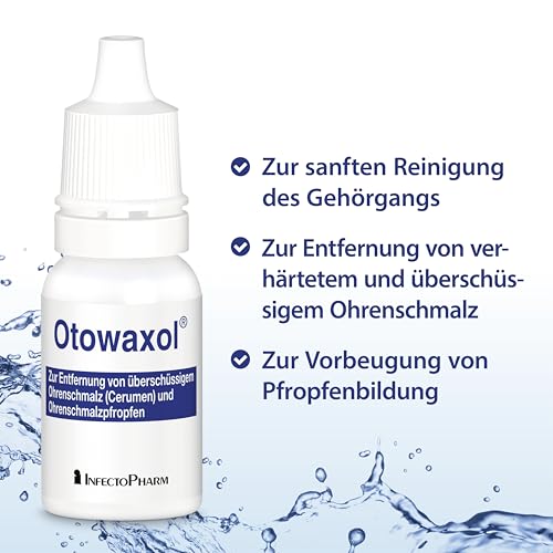 OTOWAXOL Sine Lösung, 10 ml – Ohrenschmalz Entferner | Ohrentropfen zur sanften Ohrenreinigung Ergänzungspackung | Ohrenreiniger für Erwachsene & Kinder – Ohrenschmalz entfernen leicht gemacht