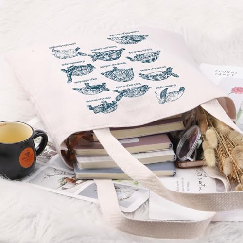 G2TUP Turtle Lover Gift Turtle Types Tote Bag Tortoise Protection Gift Turtle Mom Gift Turtle Owner Gift Turtle Merch4