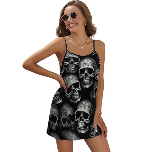 Mini robe en satin sans manches ajustable avec bretelles fines dos nu effet soyeux