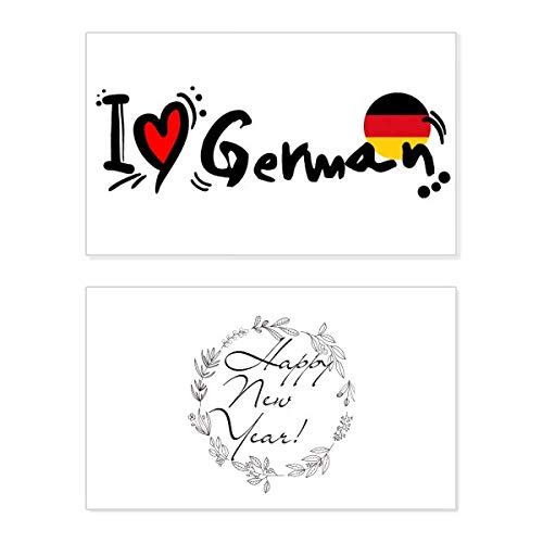 Tarjeta conmemorativa de Alemania para Año Nuevo: un recuerdo único con diseño internacional