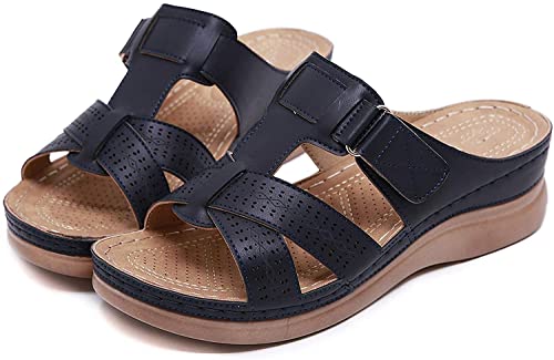 Sandales et pantoufles de plage pour femmes vintage en grande taille