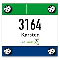 Shapeheart französische Innovation, Startnummernhalter für Laufen, Trailrunning, Radfahren... Magnetisch superstark, keine Nadeln mehr nötig, Erwachsene, Unisex, universal