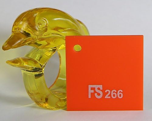 1/8" Orange cast Acrylic Sheet (Plexiglass Size: 48" x 96")