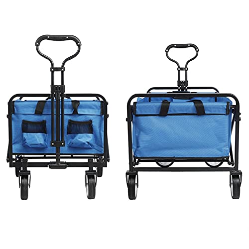 FAZENHUA Outdoor Utility Wagon Gartenwagen Karren Klappbarer Garten-Strand-Einkaufs-Campingwagen – Bild 4