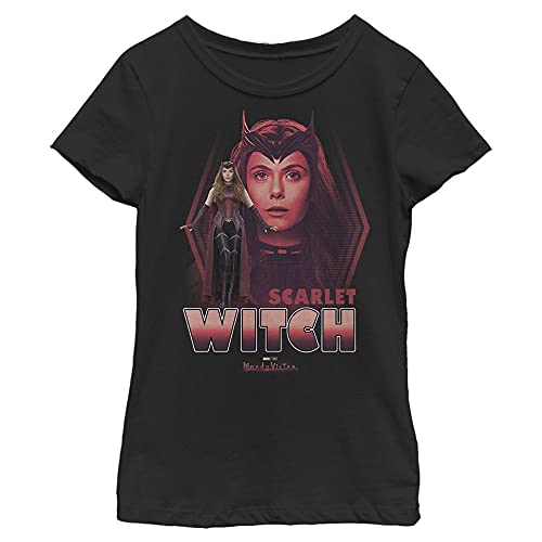 Marvel Likeness Wandavision Avenger Girl's Solid Crew Tee