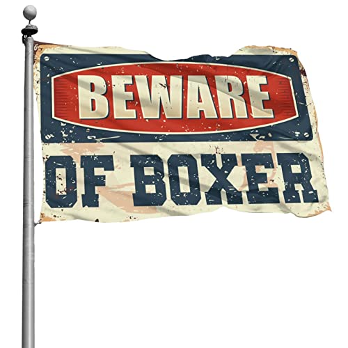 Drapeaux amusants pour chambre d'étudiant grand drapeau Boxer gaeruite