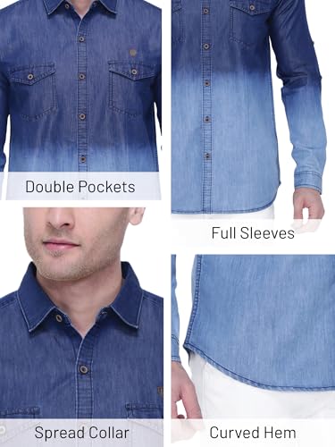 Image of Kuons Avenue Men's Solid Slim Fit Shirt