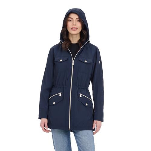 Michael Kors Women's Hooded Anorak Rain Coat2