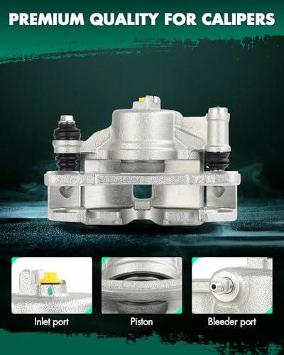 Image of SCITOO Front Right Brake Caliper With Bracket 19B1379 Compatible For Honda For Civic 1990-2000,For Honda For Civic del Sol 1993-1997,For Honda For CRX 1990-1991
