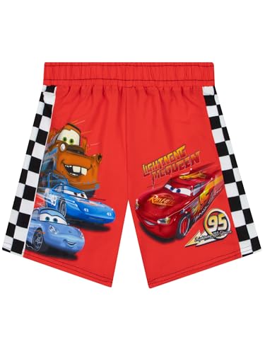 Disney Boys Swim Shorts, Lightning McQueen Boys Swim Trunks, Cars Kids Swimwear