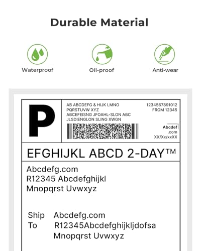 Thermodirekt-Versandetiketten (500 Stück, 10,2 x 15,2 cm), Nelko Thermo-Etiketten für Thermodrucker, kommerzielle Qualität