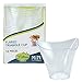 Lillian Tablesettings Plastic Mini Flared Triangle Cup | Clear | Pack of 12 Serve-ware, 4 oz