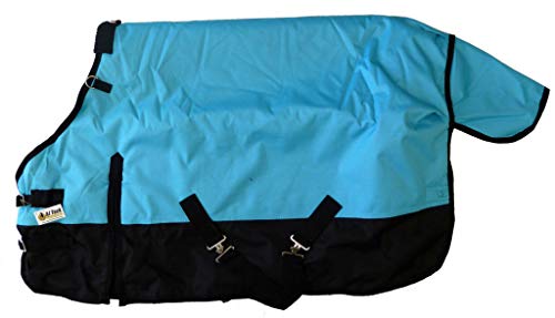 AJ Tack Wholesale 1200D Waterproof Pony Turnout Blanket - Turquoise - 50