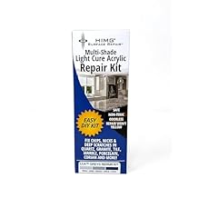 Grey Tones Upgraded Quartz Countertop Repair Kit, Granite Repair Kit, Chip Repair for Quartz, Granite, Marble, Corian, Porcelain, Acrylic, Edge Chips and More... by HIMG Surface Repair