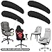4 Pcs Office Chair Armrest Covers, Removable Office Chair Arm Pads Stretchable Washable Elastic Slipcover Protector Sleeve Elastic Chairs Armrest Cover Desk Chairs Arm Covers Protectors