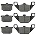 Caltric Front & Rear Brake Pads Compatible with Kawasaki Zn1100 Zn-1100 Ltd Shaft 1984 1985
