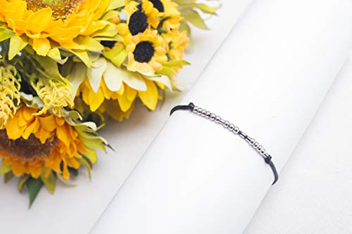morniface Morse Code Bracelets for Women, Inspirational Gifts Jewelry Girls Birthday Graduation Gifts for Her Best Friends3