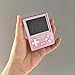 GKD Pixel 2 Pink Color Metal Retro Game Console Portable Mini Pocket Handheld, 2.4-inch IPS Screen Preinstalled with 64GB TF Card 1800mAh Battery