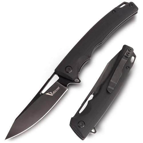 viuorwi Raven D2 Knife - EDC Folding Knife with Black ...