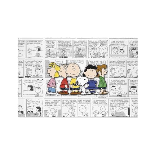 Imán rectangular para nevera estilo The Peanuts Gang miniatura 1