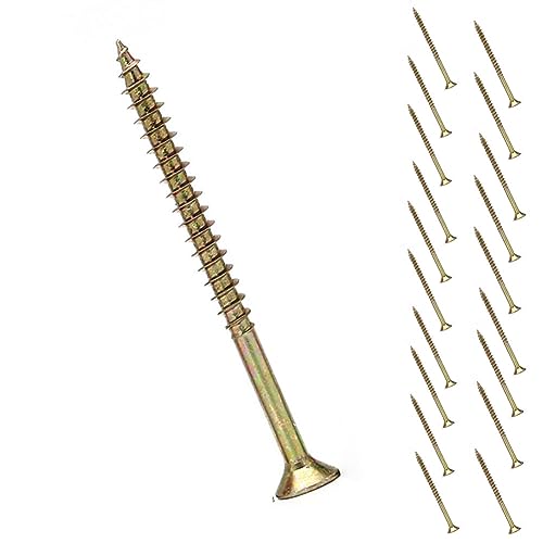 Long Wood Screws, Flat Head Wood Screws M5 x 100mm Self Tapping Drive Wood Screws