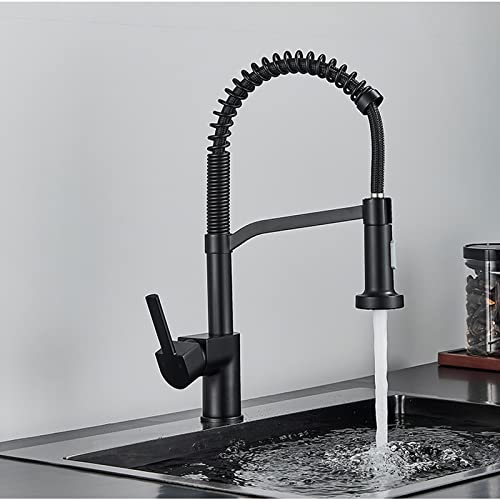Robinet de cuisine rétractable à arc élevé pour évier moderne - 4