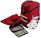 McNeill Ergo PRIMERO Schulranzen-Set 4-teilig Schultasche Schoolbag Mädchen Rot