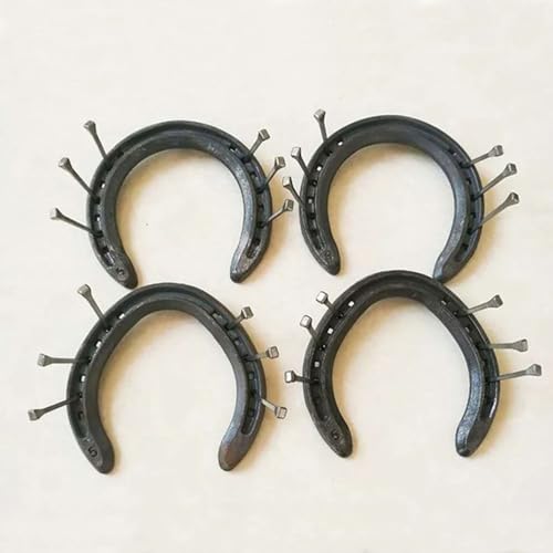 Image of E3 Horseshoe Nails 1.77 Inch Horseshoe Nails Stainless Steel Horseshoe Tool Steel for Horse Racing Training Equestrian Sports 30PCS