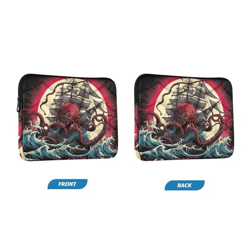 Funda para portátil Ocean Boat Octopus 13-14 pulgadas miniatura 2