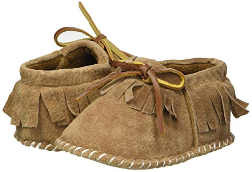 Mocassim infantil com franjas da Lamo, Chestnut, Small Infant