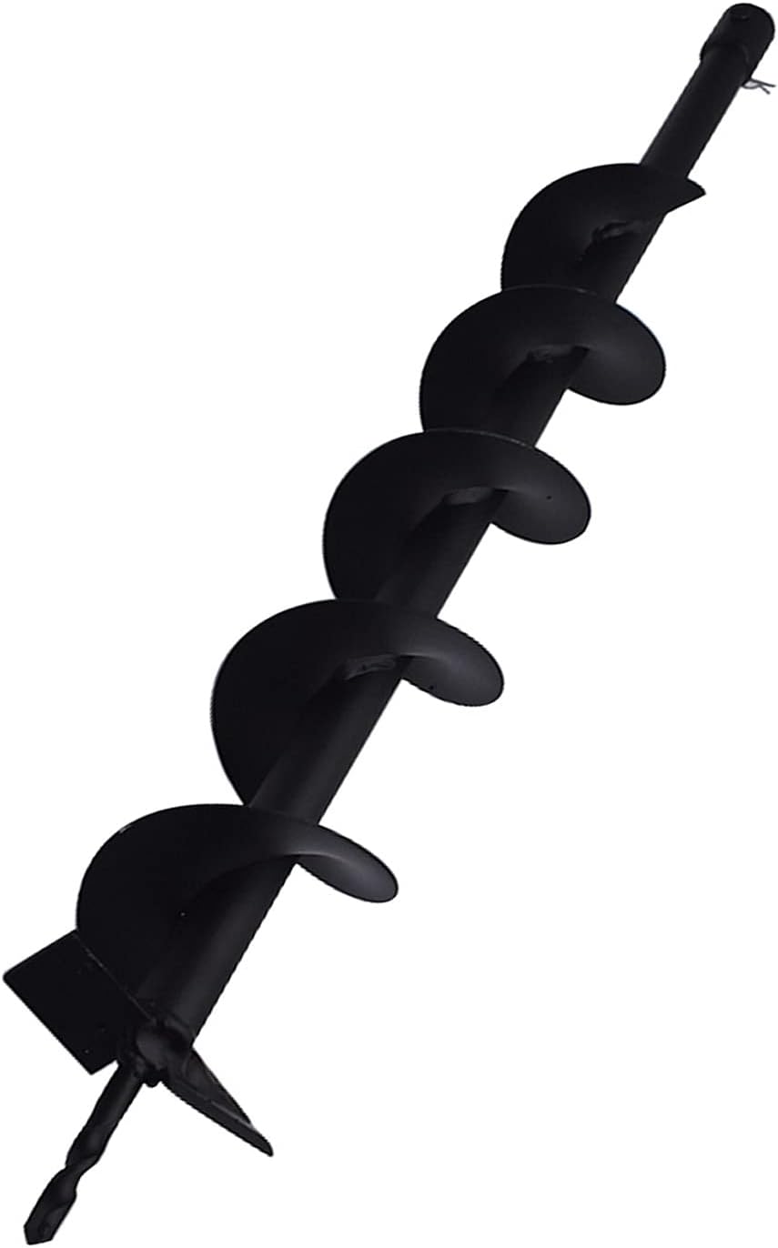 ALL-CARB Auger Drill Bit 4 x 31.5 Inch Garden Spiral Drill Bit Earth Auger Bit Post or Umbrella Hole Digger with 3/4 Shaft