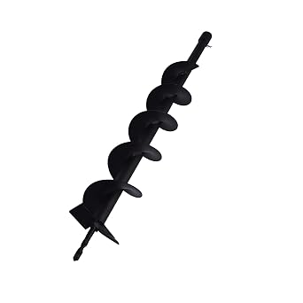 Auger Drill Bit 4 x 31.5 Inch Garden Spiral Drill Bit Earth Auger Bit Post or Umbrella Hole Digger with 3/4 Shaft