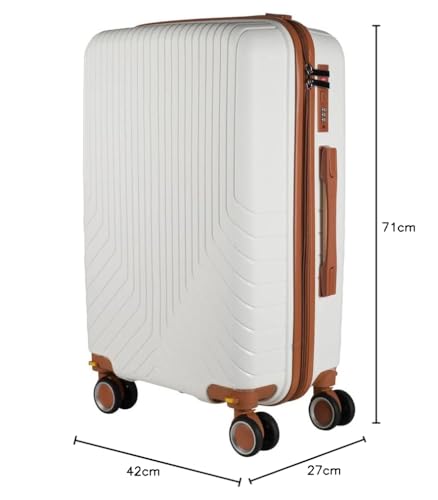 Cj Malas Polipropileno 3 Peças P, M, G Rodas 360 - Canadá (Branco)