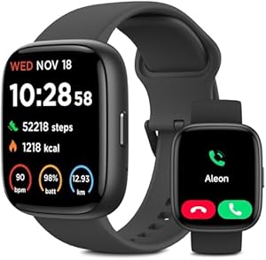 VRPEFIT Smart Watch for Women Men, Whatsapp Notifications, 1.83″ HD Touchscreen with Bluetooth Calling, Heart Rate, Blood Oxygen, Sleep Monitor, 100+ Sports Modes, IP68 Waterproof for Android iOS