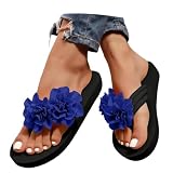 Genérico Chanclas Pala Mujer,Sra Europa Y Los Estados Verano Suave Suela Cadena Suela Plana Palabras Sandalias De Playa con Estampado De Piedra para Mujer Drag