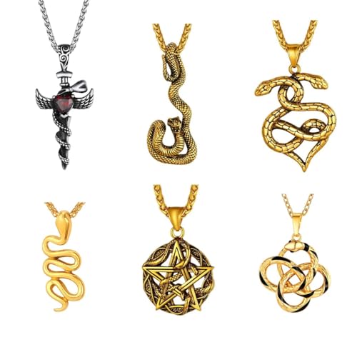 Collier serpent ouroboros en argent : une idée cadeau symbolique et rétro - 7