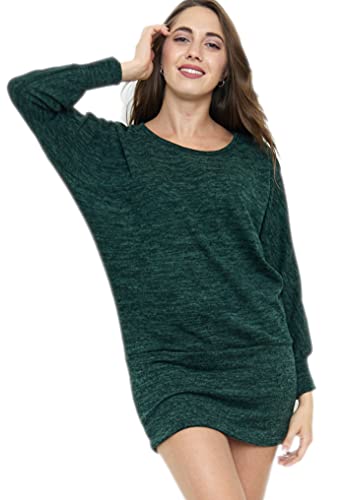 Mini abito con maniche a pipistrello per un look casual.