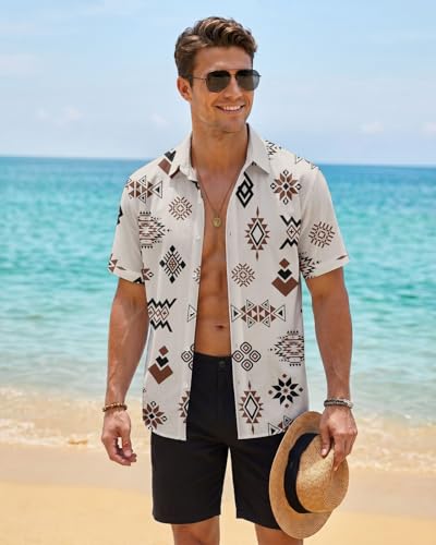 Image of 99TIMORO Fathers Movie Hawaiian Shirt for Men, Characters Button Down Short Sleeve Top, Summer Beach Gifts