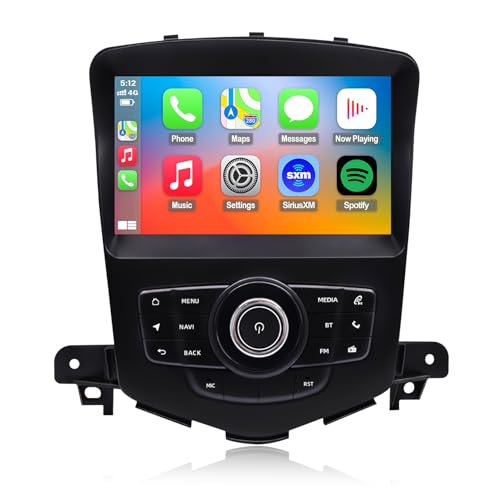 QLED Radio for Chevy Chevrolet Cruze 2009-2015 and 2016 Limited Upgrade Touch Screen Stereo Replacement Wireless carplay Android auto 4G LTE Network Free Camera
