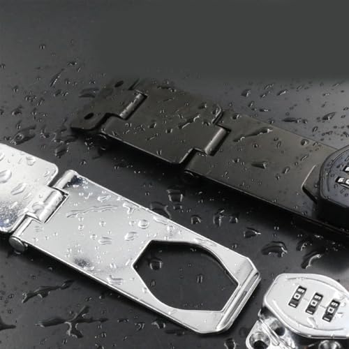 Puerta Bifold de Aleación de Zinc resistente con pestillos de pomo giratorio para seguridad de clóset y armario miniatura 4