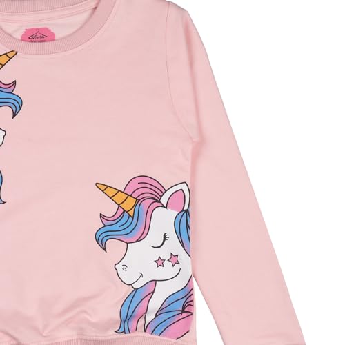 Image of Blushup Girls Super Soft & Premium Cotton Blend Round Neck Printed Sweatshirt for Light Winters