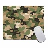 Amcove Army Camouflage Mousepad Custom,Camouflage Mouse pad Non-Slip Rubber Gaming Mousepad Rectangle Mouse Pads for Computers Laptop 9.5 X 7.9 Inch (240mmX200mmX3mm)