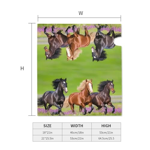 Image of Dujiea Horses Running Mailbox Wraps - Waterproof Magnetic Post Box Cover, Large Size 25.5 inch L x 21 inch W - Garden Yard Outside Farmhouse Home Decor