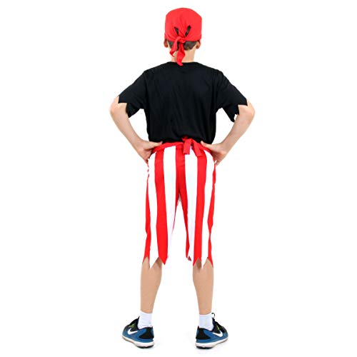 Sulamericana Fantasias Pirata Esqueleto Masculino Infantil, P 3/4 Anos, Multicor