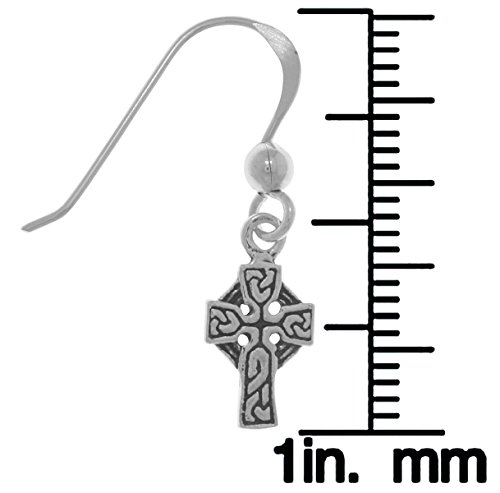 Jewelry Trends Petite Celtic Cross Sterling Silver Dangle Earrings First Communion Gift #TOP2
