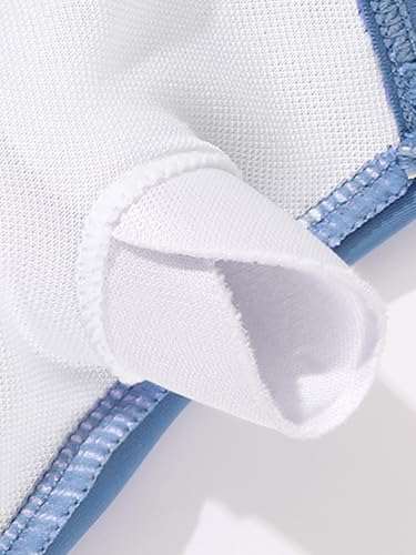 Teen Girls Swimsuit 3 Piece V-Neck Color Block Floral Print Bikini Set with Cover Up Skirt Swimwear Bathing Suits 9-16Y3