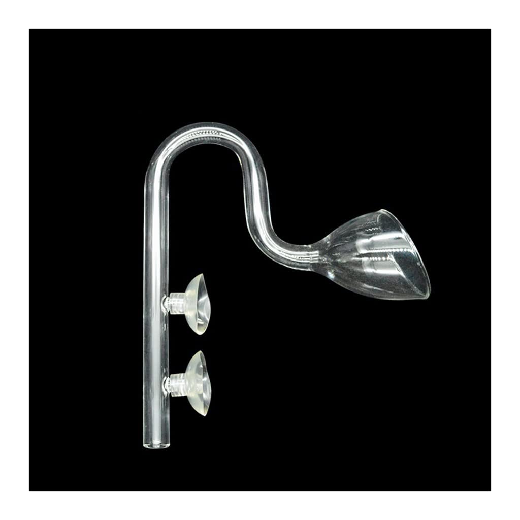 Zestaw szklanych rurek do akwarium Lily 1 szt. - Akcesoria do akwarium z roślinami dopływowymi i odpływowymi - Skimmer akrylowy i szklany(G-Outlet 13mm)