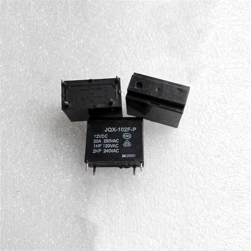 Relais HF102F JQX-102F-P 12VDC 24V 20A pour circuit imprimé PCB de climatiseur