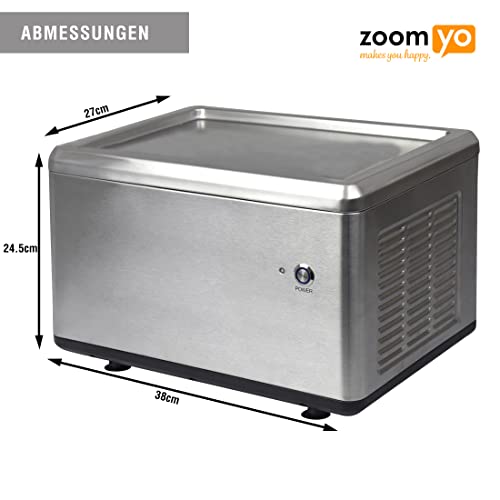 Zoomyo Rolleis-Maschine, Eismaschine mit Eisplatte zum Eis machen, leckere Ice Cream Rolls mit Eis Maker in nur 3… – Bild 3